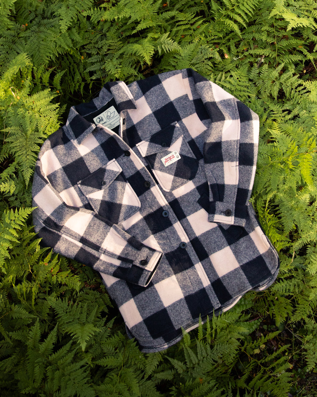 Womens Wool Camp Shacket - Rose Check - By Feldon Shelter & Swanndri ...