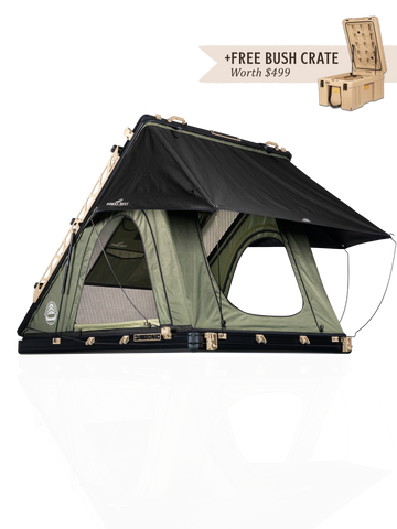 Hawk's Nest V2 Rooftop Tent - Wide - Green