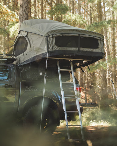 Crow's Nest Extended Rooftop Tent - Green (Available Now)